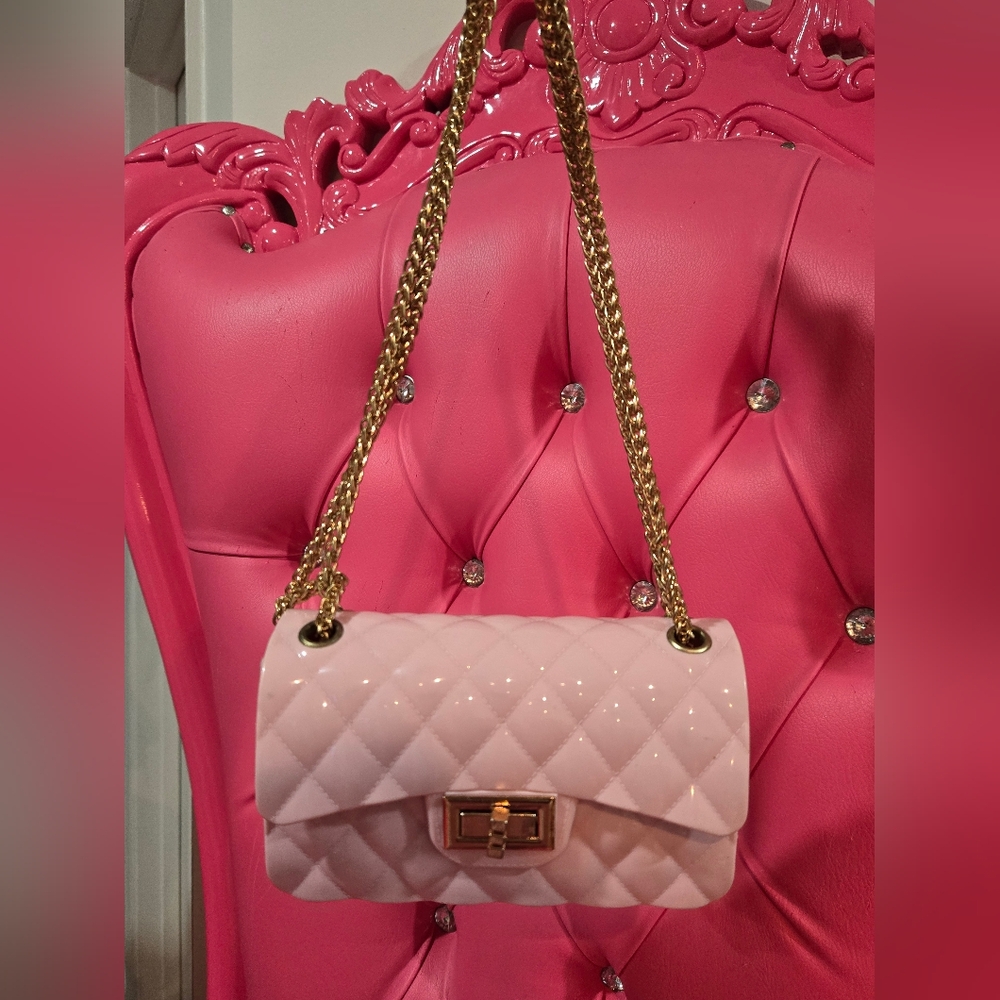 Mini Pink Crossbody Satchel